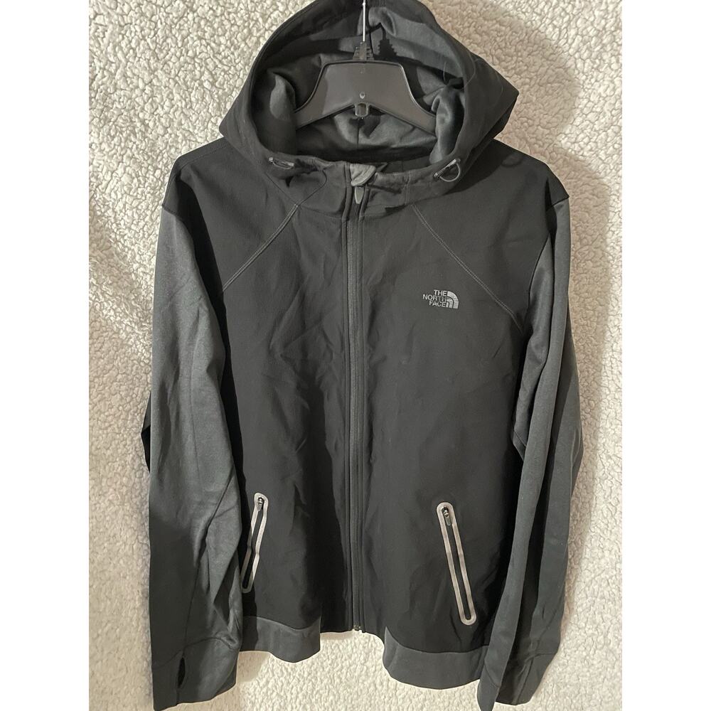 The North Face Men's Black & Gray Mountain Athletics Kilowatt Varsity Jacket XL